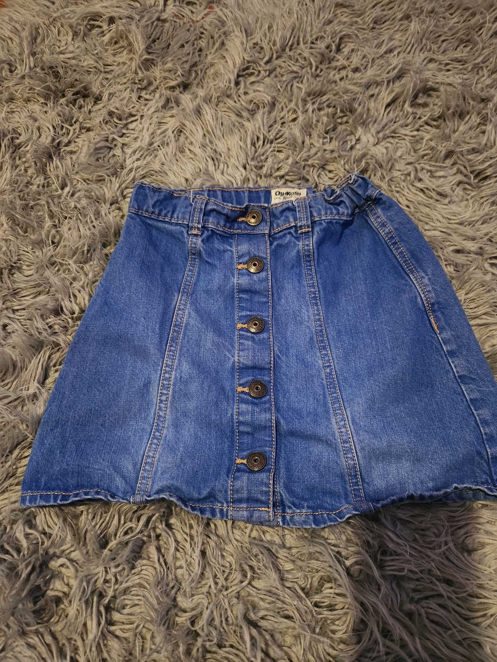 OshKosh B'gosh Blue Button-Front Denim Skirt